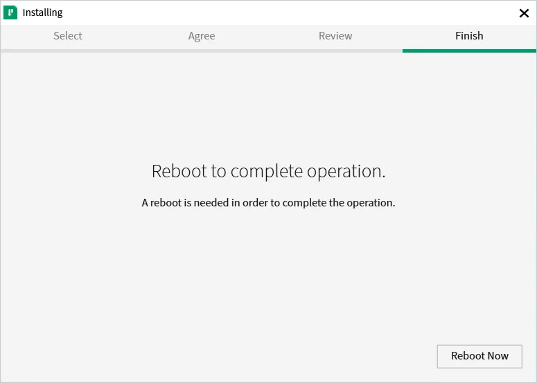 Reboot Prompt