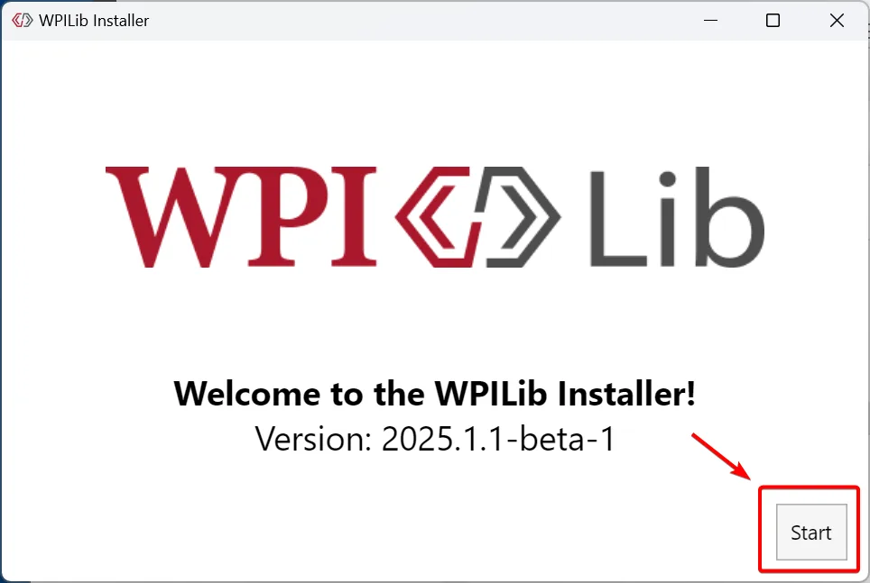 Start to install WPILib