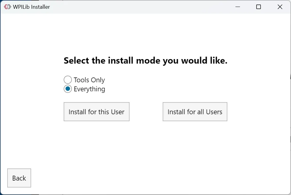 Everything & Install for this User